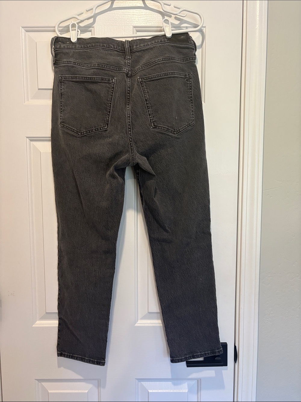 Madewell High-Rise Gray Wash Straight Jeans - Picture 2 of 8